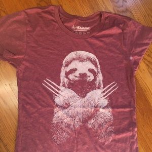 Marvel black panther wakanda sloth tee shirt